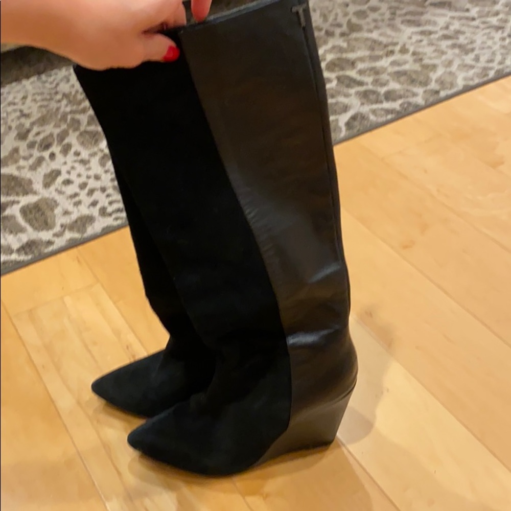 Ted baker knee high wedge boots
